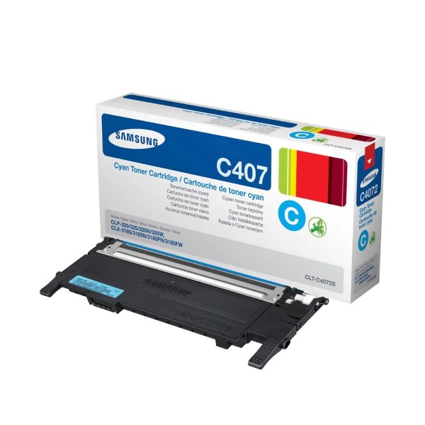 کارتریج تونر لیزری رنگ آبی سامسونگ Samsung CLT-C407S